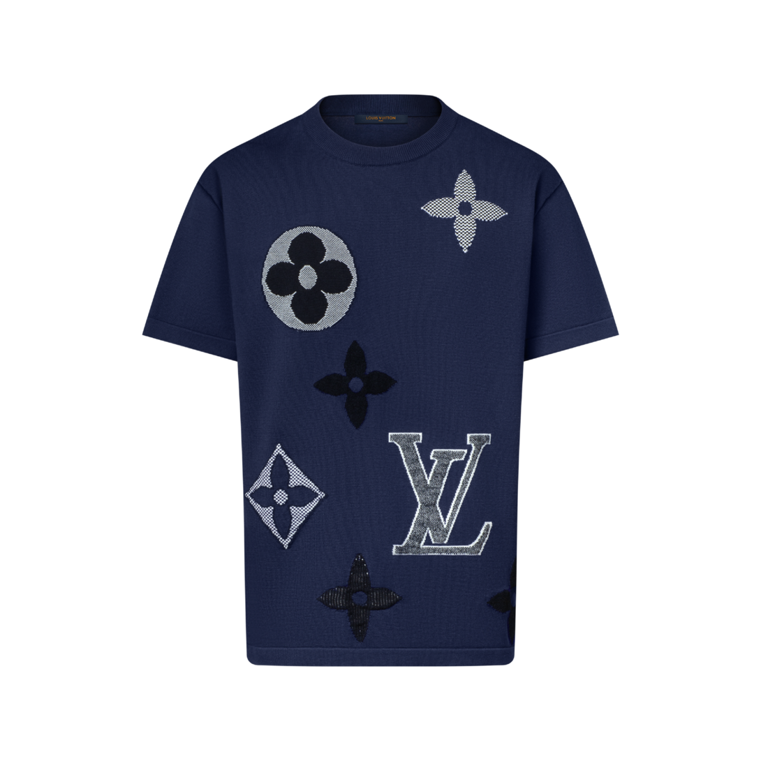 Monogram Short-Sleeved Knitted Crewneck - For Men | LOUIS VUITTON